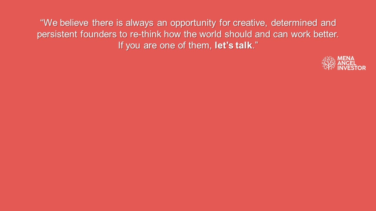 MENA Angel Investor